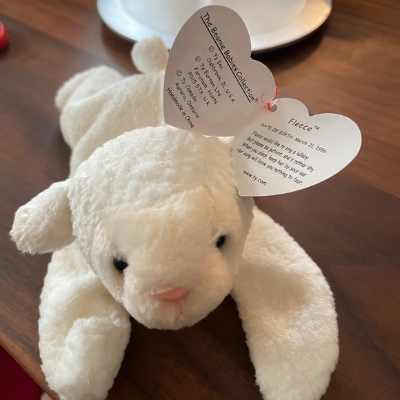 TY RETIRED BEANIE BABIES LOT OF 8 MINT WITH TAGS Gracie Swan,Fleece, Ants & More - Picture 6 of 6